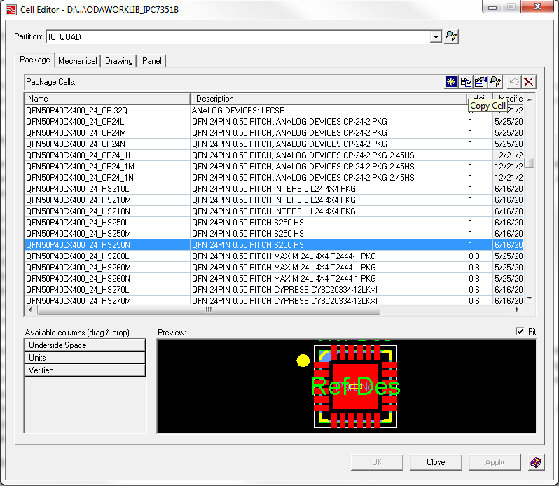 Mentor Expedition Library Tutorial: Making PCB Library Components from